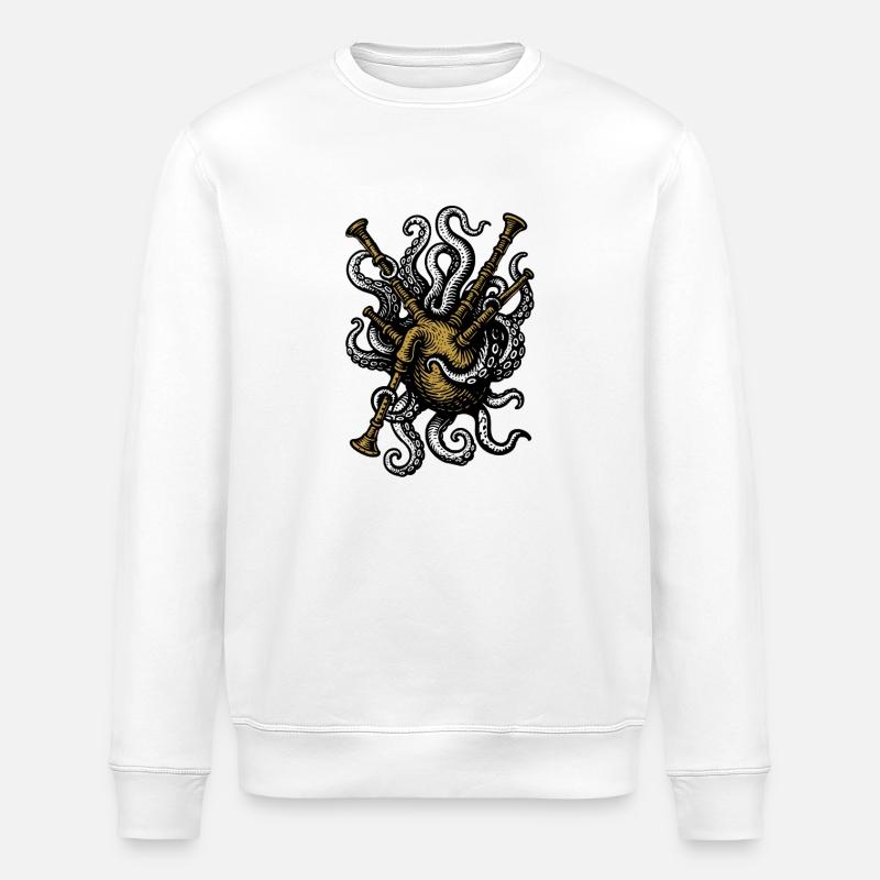 Sacktopus - Stanley/Stella Unisex Bio-Sweatshirt ROLLER - Weiß