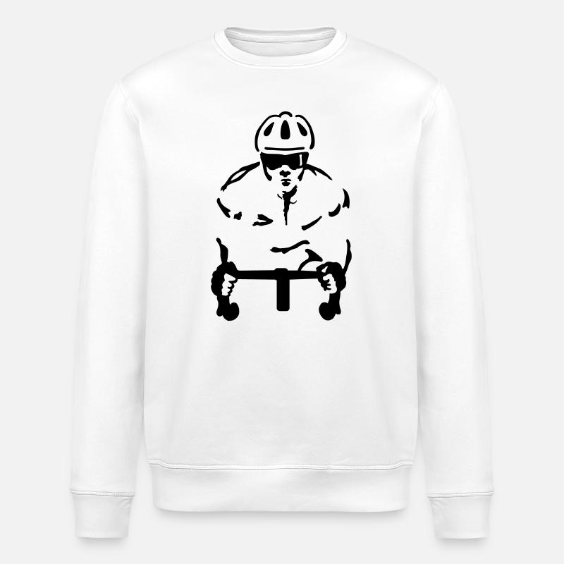 Rennrad - Stanley/Stella Unisex Bio-Sweatshirt ROLLER - Weiß