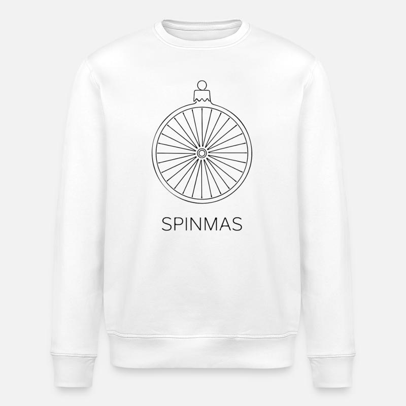 Spinmas Rad Ornament - Stanley/Stella Unisex Bio-Sweatshirt ROLLER - Weiß