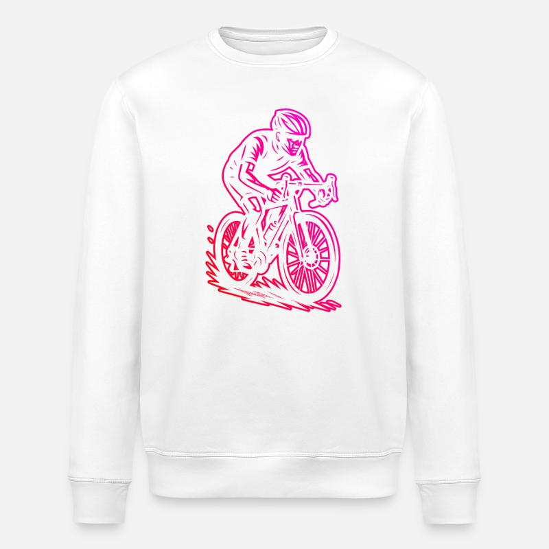 Super cadeau pour vélo de route - Sweat bio ROLLER Stanley/Stella Unisexe - blanc