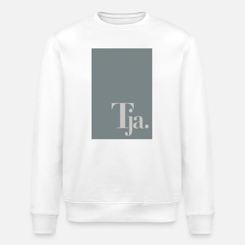 Affiche typographique « Eh bien. » - Sweat bio ROLLER Stanley/Stella Unisexe - blanc