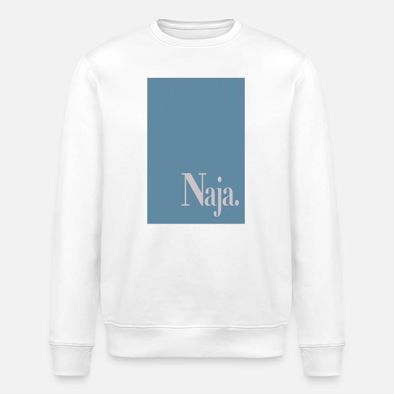 Affiche statement avec illustration « Eh bien. » - Sweat bio ROLLER Stanley/Stella Unisexe - blanc