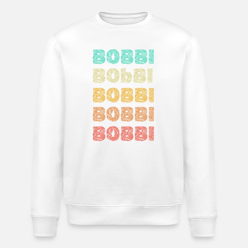 Nom Bobbi - Sweat bio ROLLER Stanley/Stella Unisexe - blanc