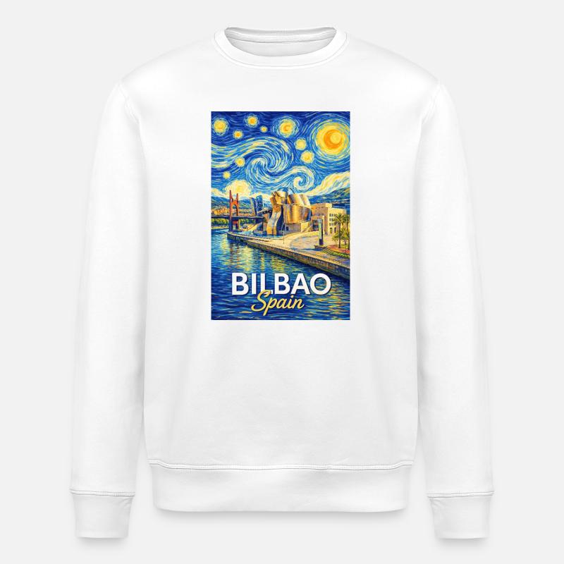 Bilbao, Espagne - Sweat bio ROLLER Stanley/Stella Unisexe - blanc