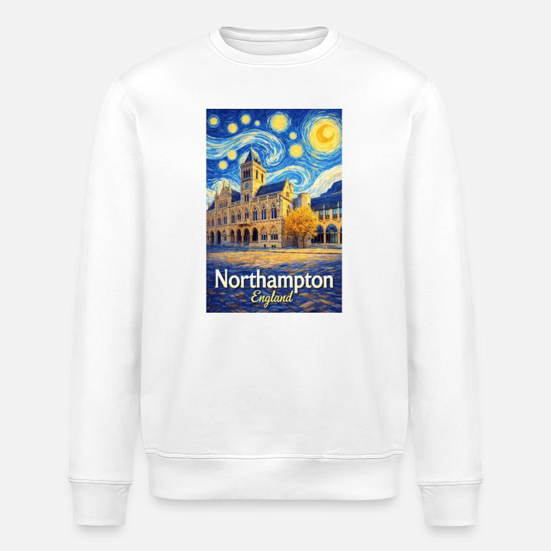 Northampton, England - Stanley/Stella Unisex Bio-Sweatshirt ROLLER - Weiß