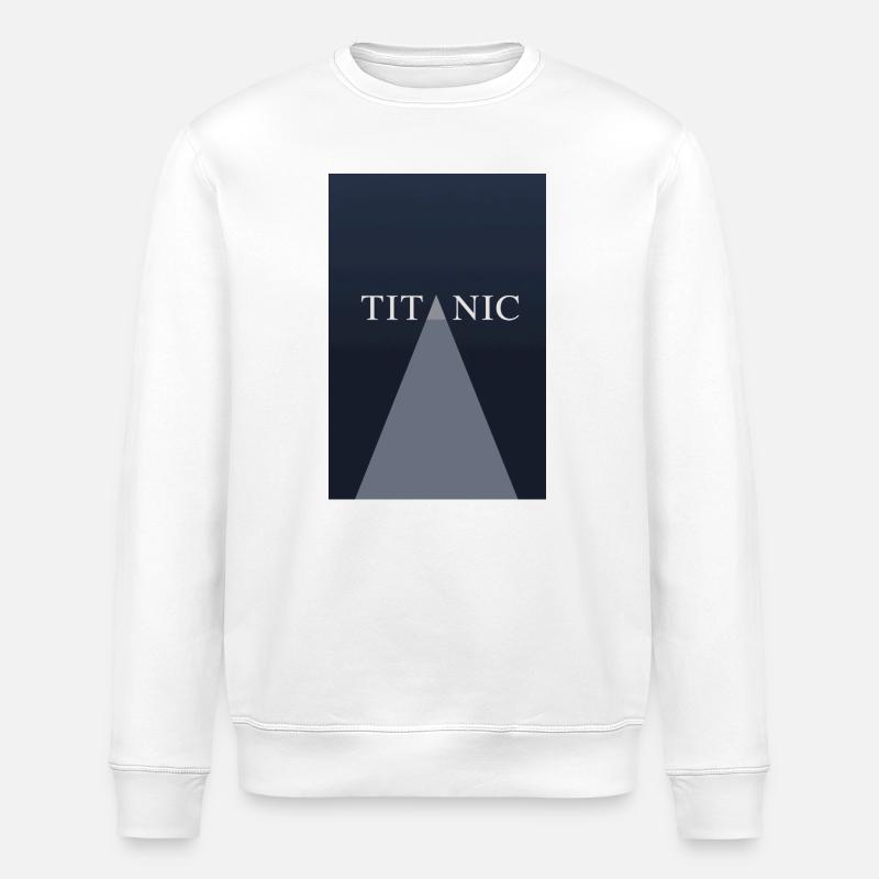 Affiche TITANIC Minimal Concept - Sweat bio ROLLER Stanley/Stella Unisexe - blanc