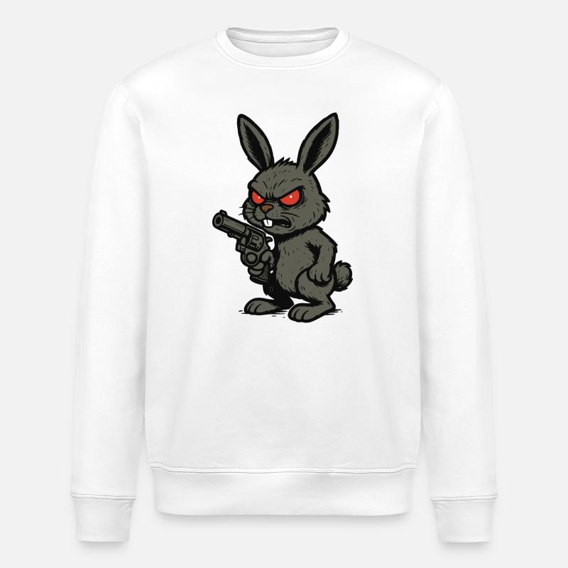 Bad Bunny - Stanley/Stella Unisex Bio-Sweatshirt ROLLER - Weiß