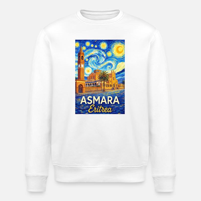 Asmara Eritrea Star City - Sweat bio ROLLER Stanley/Stella Unisexe - blanc