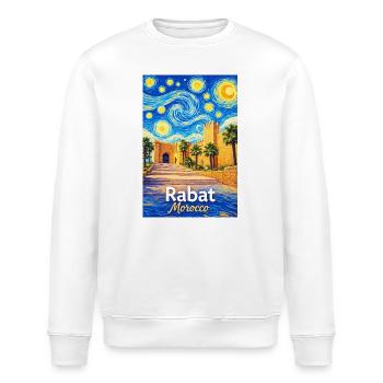 Rabat Morocco Starry Night - Stanley/Stella ROLLER Unisex Organic Sweatshirt - white - Front - Nik (191cm)