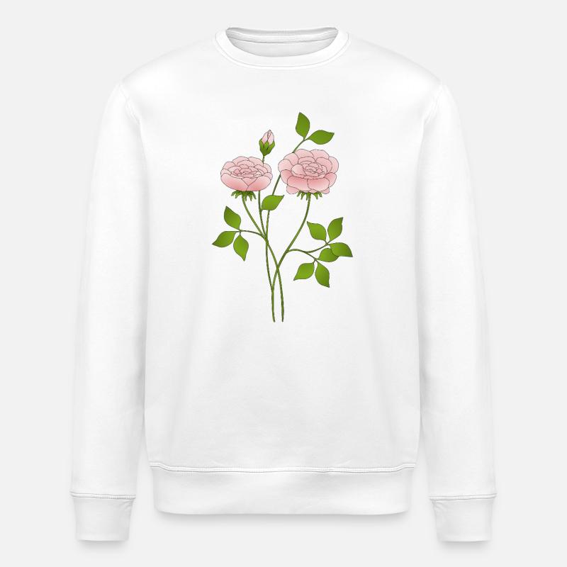 Fleur - Sweat bio ROLLER Stanley/Stella Unisexe - blanc