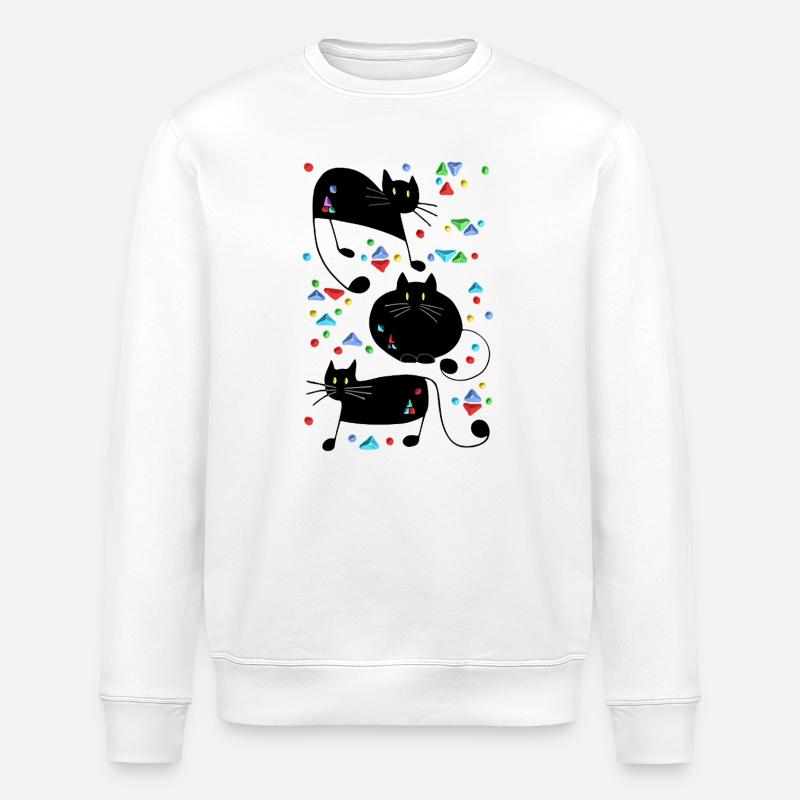 Chats - Sweat bio ROLLER Stanley/Stella Unisexe - blanc