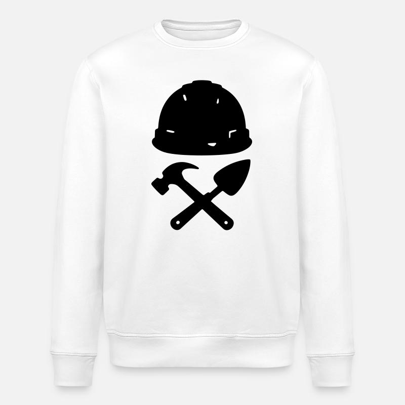 T-shirt Construction - Builder Tools Helmet - Sweat bio ROLLER Stanley/Stella Unisexe - blanc