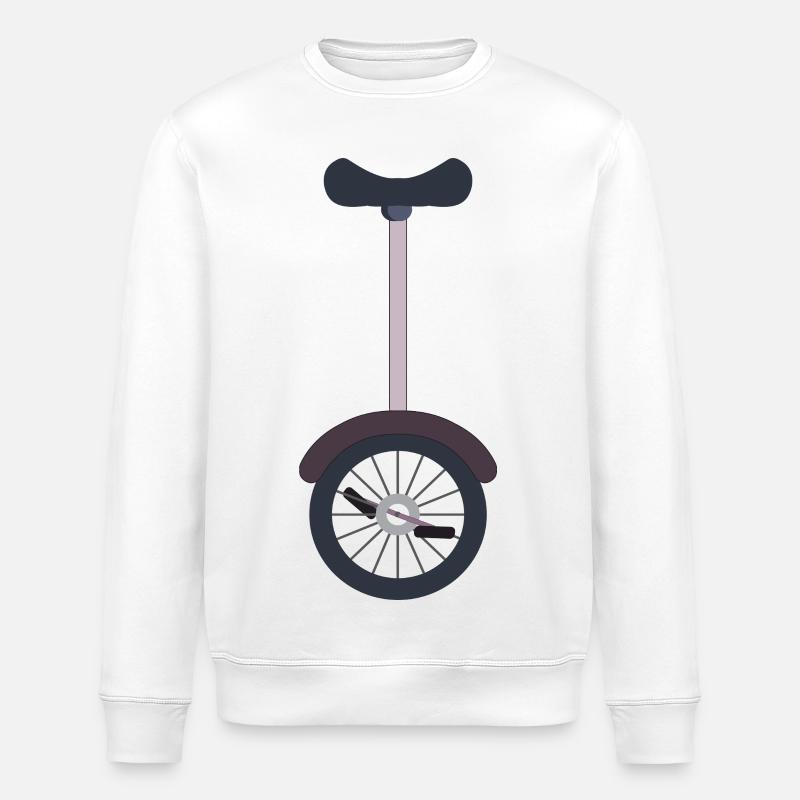 Einrad Einradfahrer - Stanley/Stella Unisex Bio-Sweatshirt ROLLER - Weiß