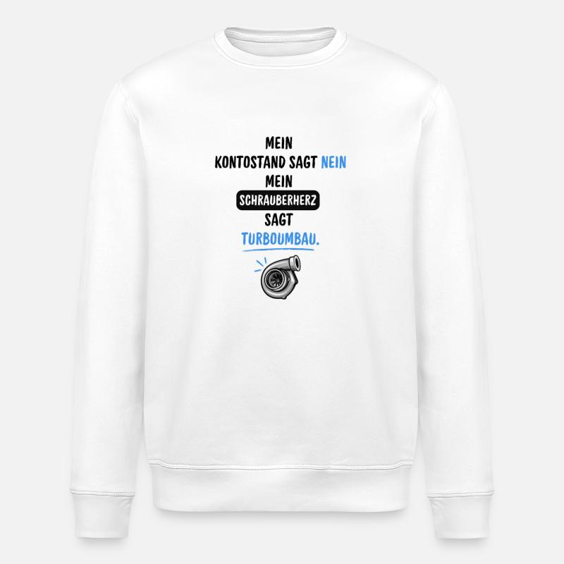 Schrauberherz  - Stanley/Stella Unisex Bio-Sweatshirt ROLLER - Weiß