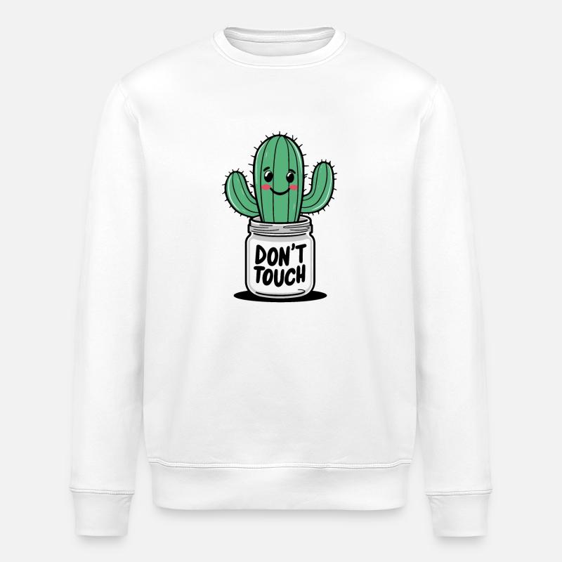 Don't touch - Stanley/Stella ROLLER Unisex Organic Sweatshirt - white