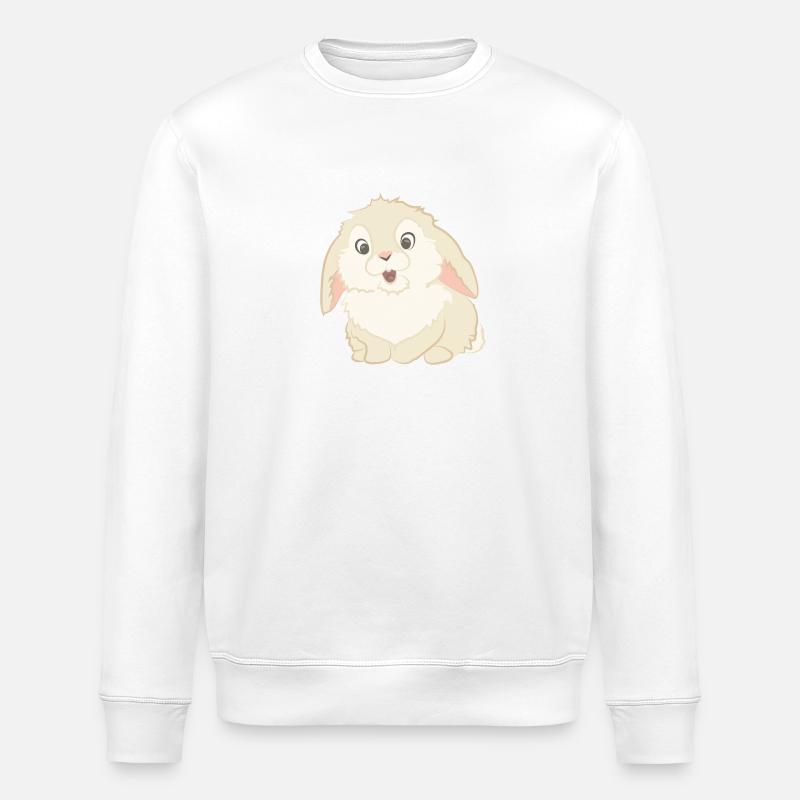 Lapin mignon comme illustration - Sweat bio ROLLER Stanley/Stella Unisexe - blanc