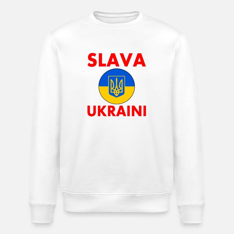 Ukraine - Sweat bio ROLLER Stanley/Stella Unisexe - blanc