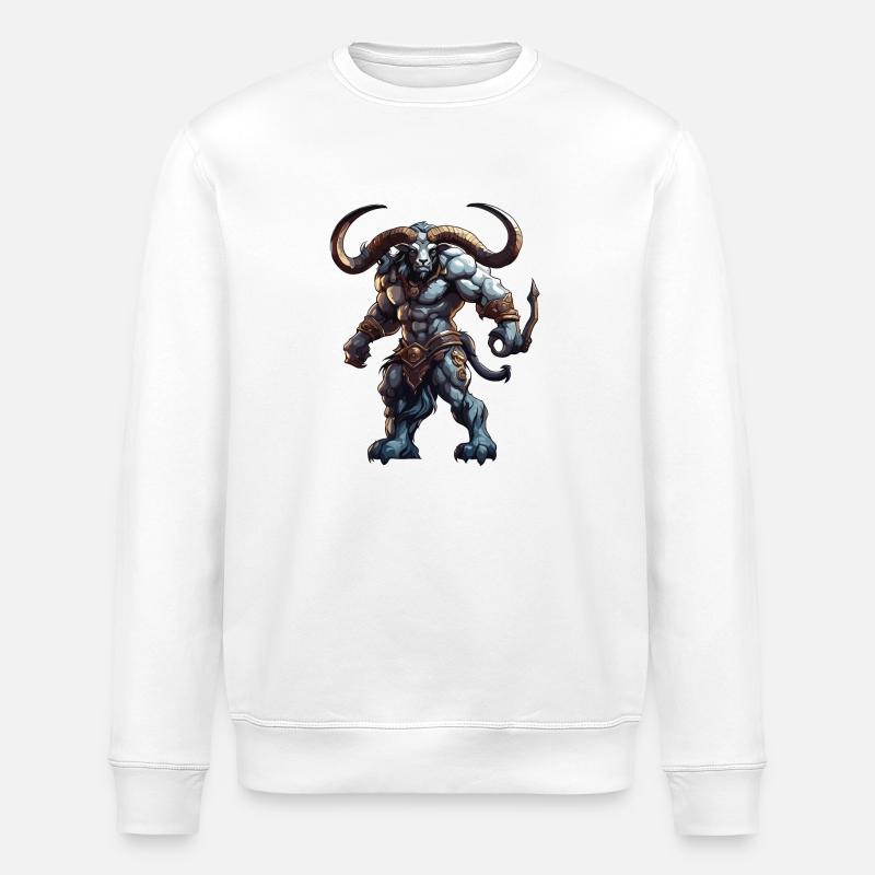 Minotaure / Mythologie grecque / Créature - Sweat bio ROLLER Stanley/Stella Unisexe - blanc
