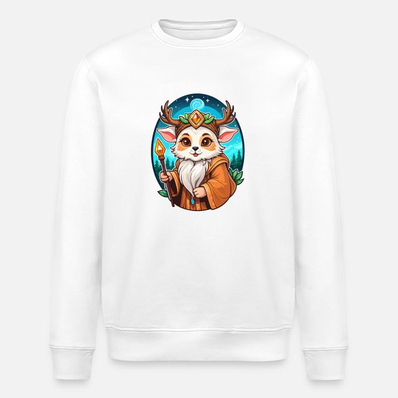 Druide Mignon Illustration - Sweat bio ROLLER Stanley/Stella Unisexe - blanc