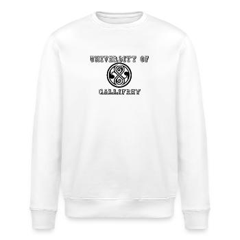 TimeLord University - Stanley/Stella Unisex Bio-Sweatshirt ROLLER - Weiß - Vorne - Nik (191cm)
