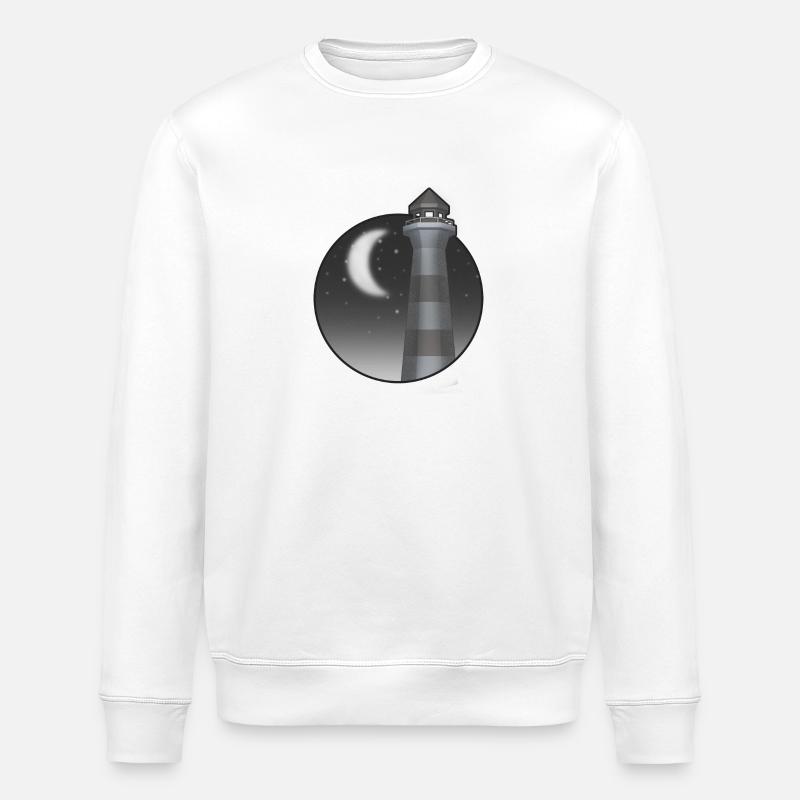 guy in the night - Stanley/Stella ROLLER Unisex Organic Sweatshirt - white