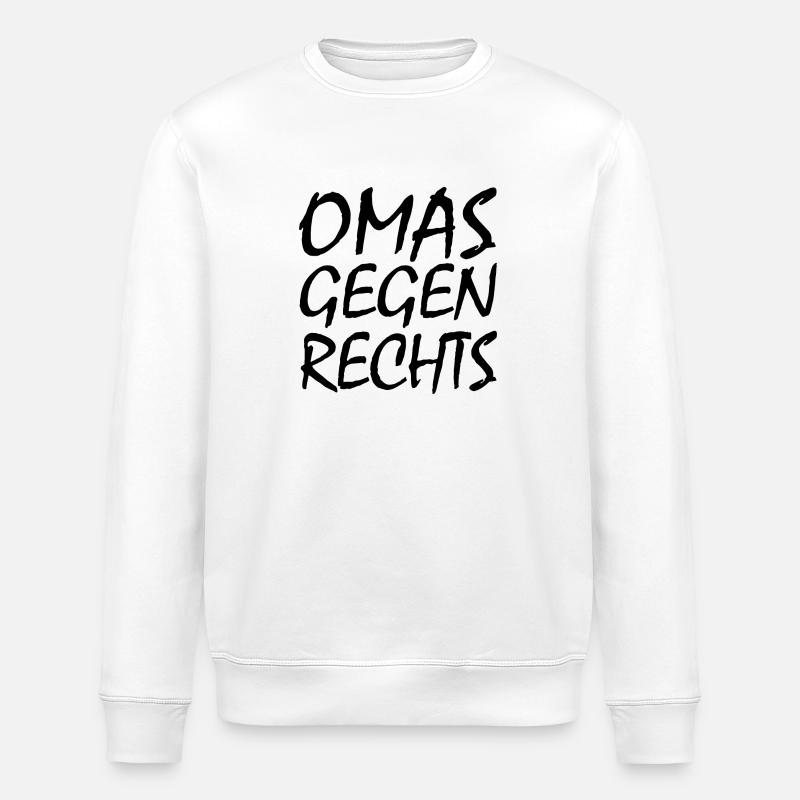 Omas gegen rechts - Stanley/Stella Unisex Bio-Sweatshirt ROLLER - Weiß