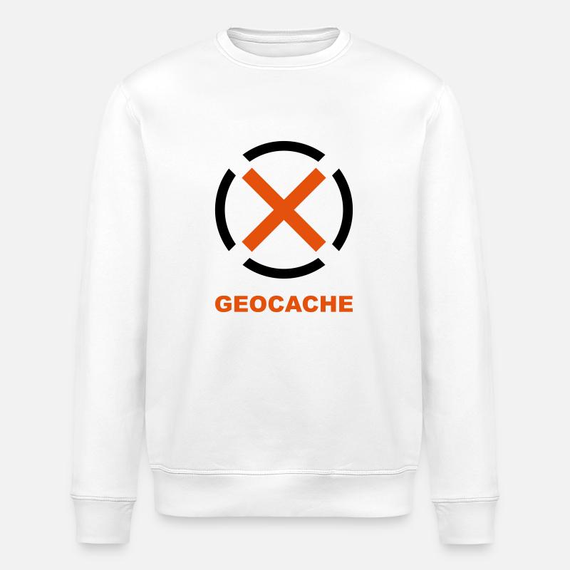 geocache - Stanley/Stella Unisex Bio-Sweatshirt ROLLER - Weiß