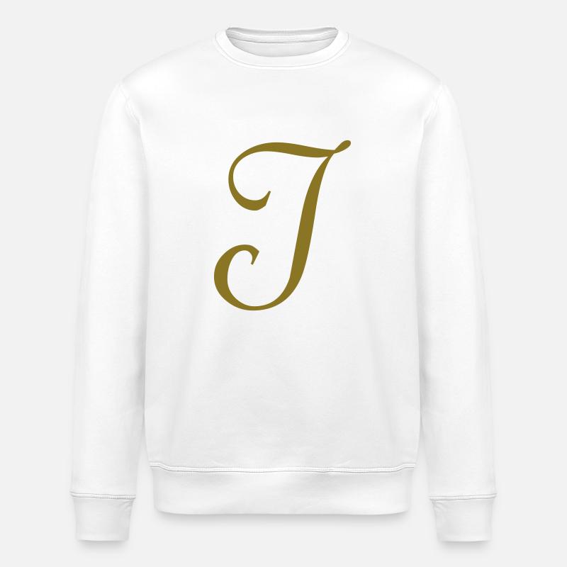 Buchstabe I - Stanley/Stella Unisex Bio-Sweatshirt ROLLER - Weiß