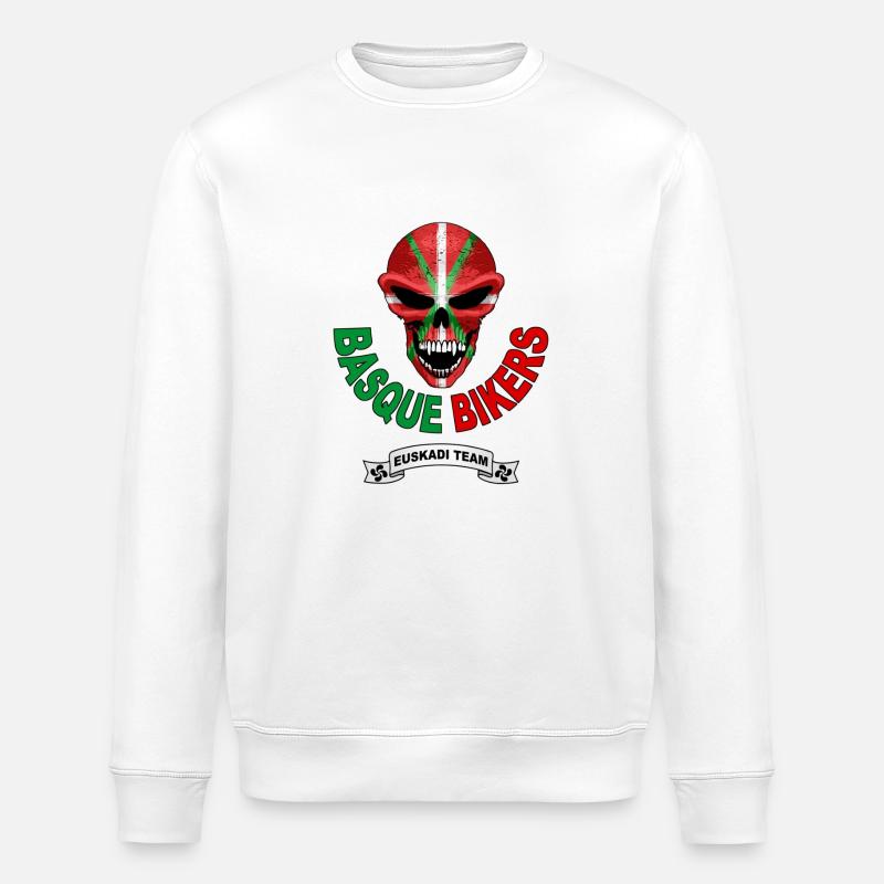 basque biker - Sweat bio ROLLER Stanley/Stella Unisexe - blanc