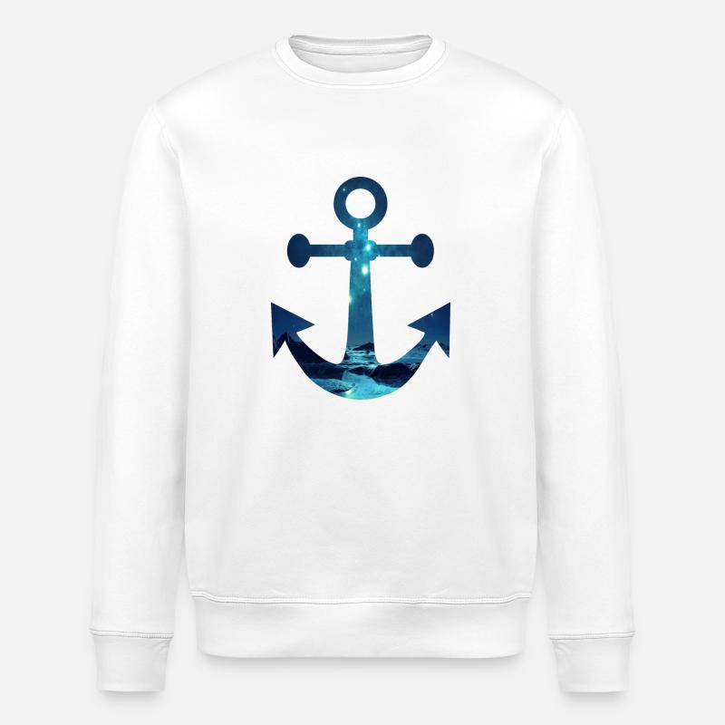 Pole ancrage - Sweat bio ROLLER Stanley/Stella Unisexe - blanc