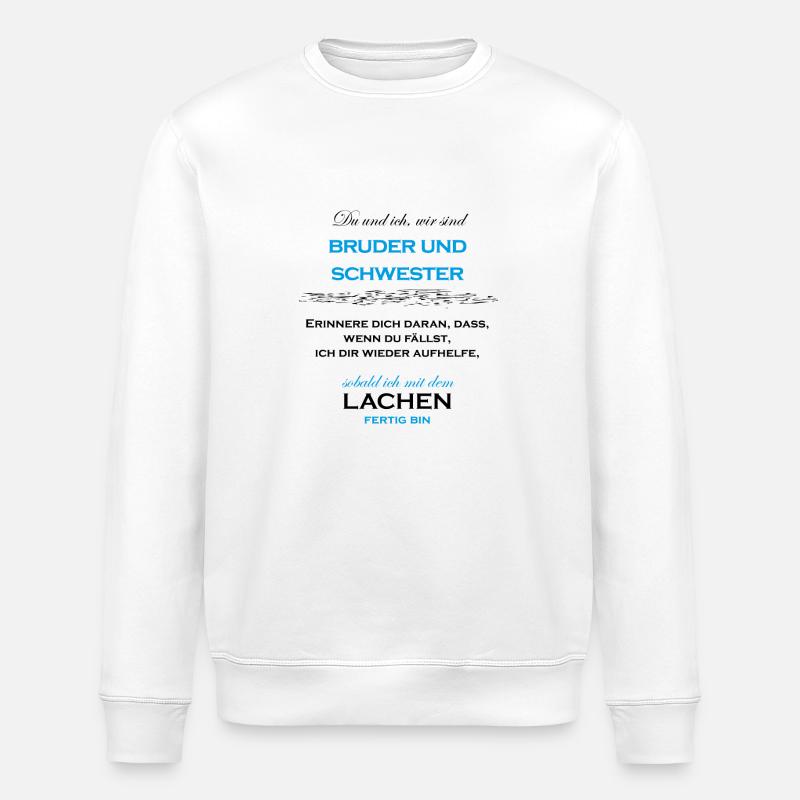 Bruder und Schwester - Stanley/Stella Unisex Bio-Sweatshirt ROLLER - Weiß
