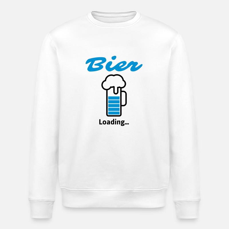 Bier Loading... - Stanley/Stella Unisex Bio-Sweatshirt ROLLER - Weiß