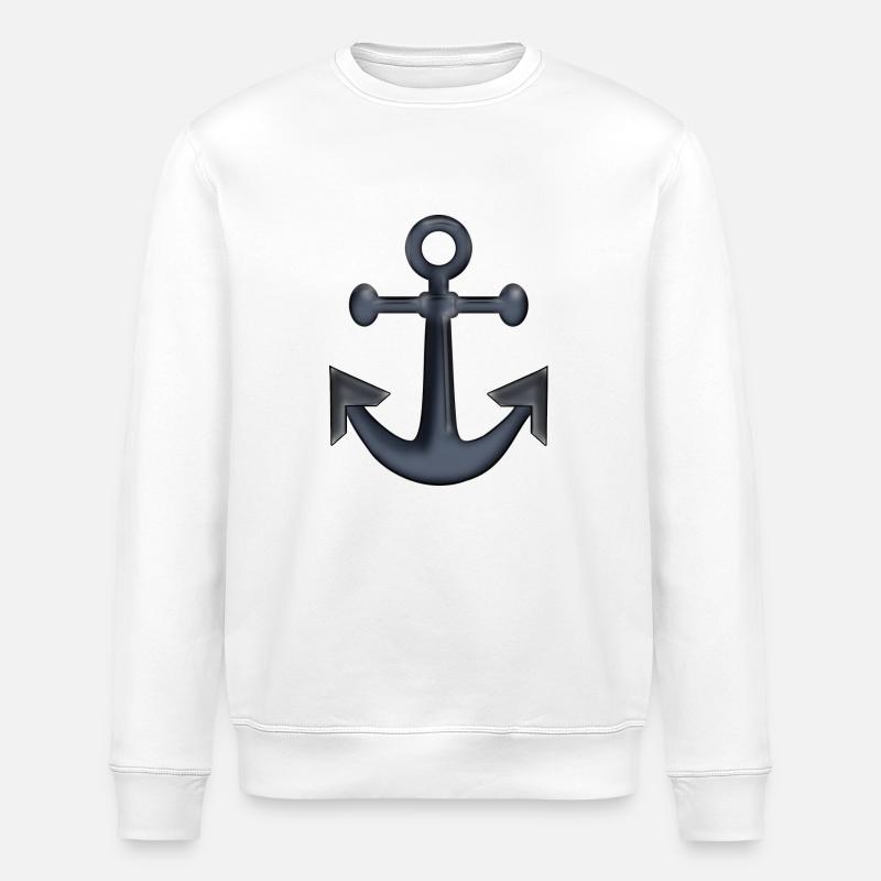 ancre - Sweat bio ROLLER Stanley/Stella Unisexe - blanc