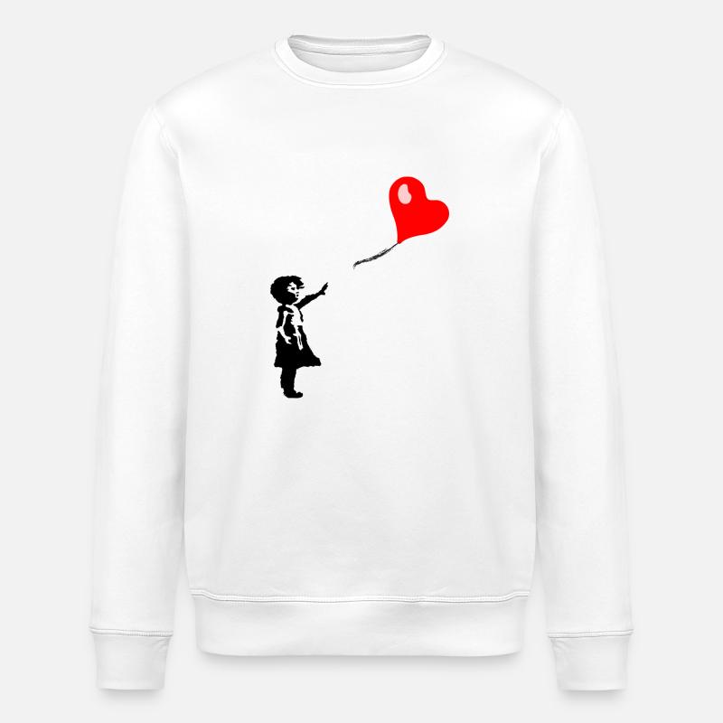 Ballon Kind - Stanley/Stella Unisex Bio-Sweatshirt ROLLER - Weiß