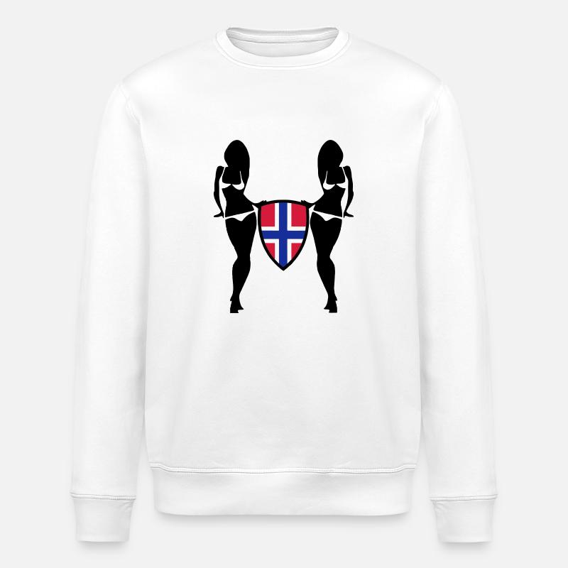 norwegen - Stanley/Stella Unisex Bio-Sweatshirt ROLLER - Weiß