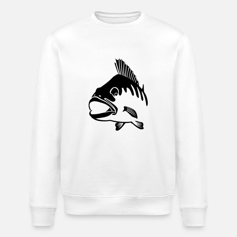 Perch (Perch) - Stanley/Stella ROLLER Unisex Organic Sweatshirt - white