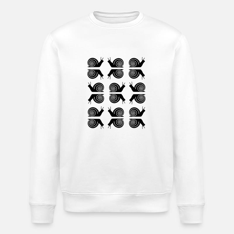 snails_ graffiti_g1_g1 - Stanley/Stella ROLLER Unisex Organic Sweatshirt - white