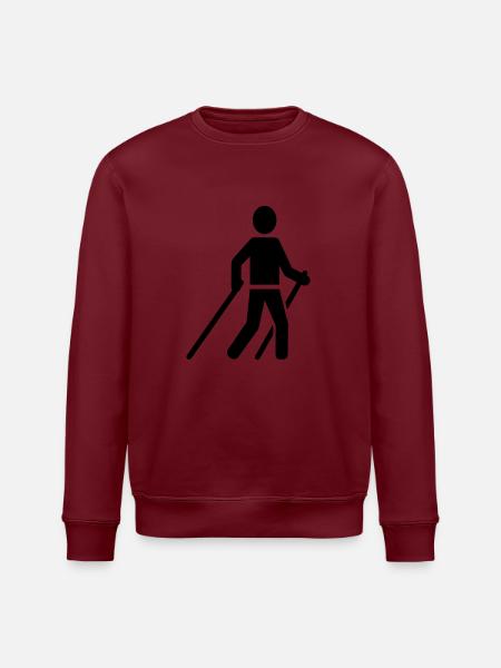 Nordic Walking - Stanley/Stella ROLLER Unisex Organic Sweatshirt - white