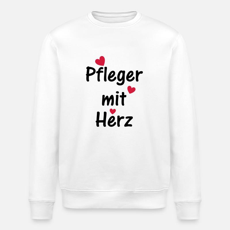Pfleger mit Herz - Stanley/Stella Unisex Bio-Sweatshirt ROLLER - Weiß