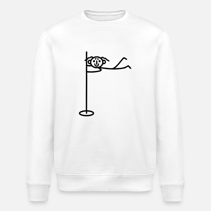 Frau Pole dance - Stanley/Stella Unisex Bio-Sweatshirt ROLLER - Weiß