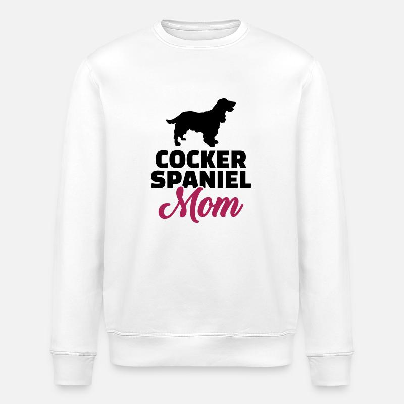Cocker Spaniel - Stanley/Stella Unisex Bio-Sweatshirt ROLLER - Weiß