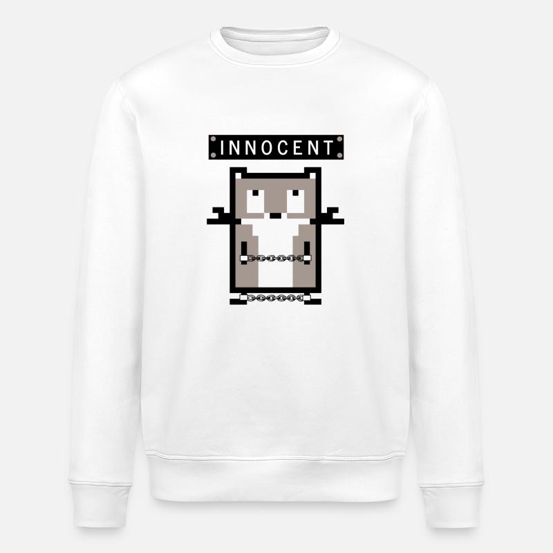 Gefängnishamster - Stanley/Stella Unisex Bio-Sweatshirt ROLLER - Weiß