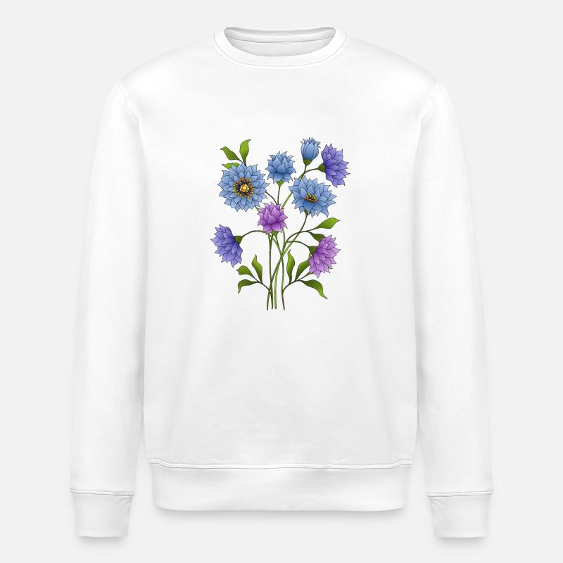 Fleur - Sweat bio ROLLER Stanley/Stella Unisexe - blanc