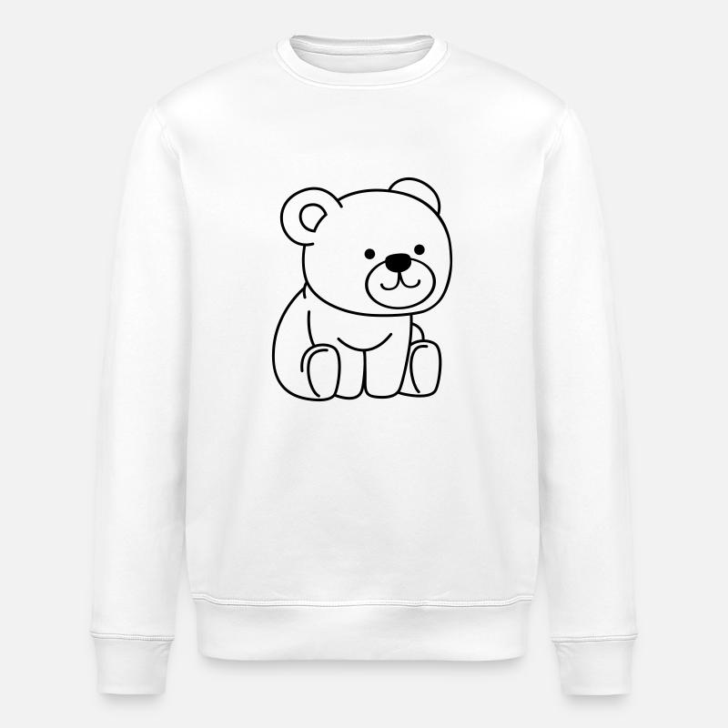 teddybär - Stanley/Stella Unisex Bio-Sweatshirt ROLLER - Weiß