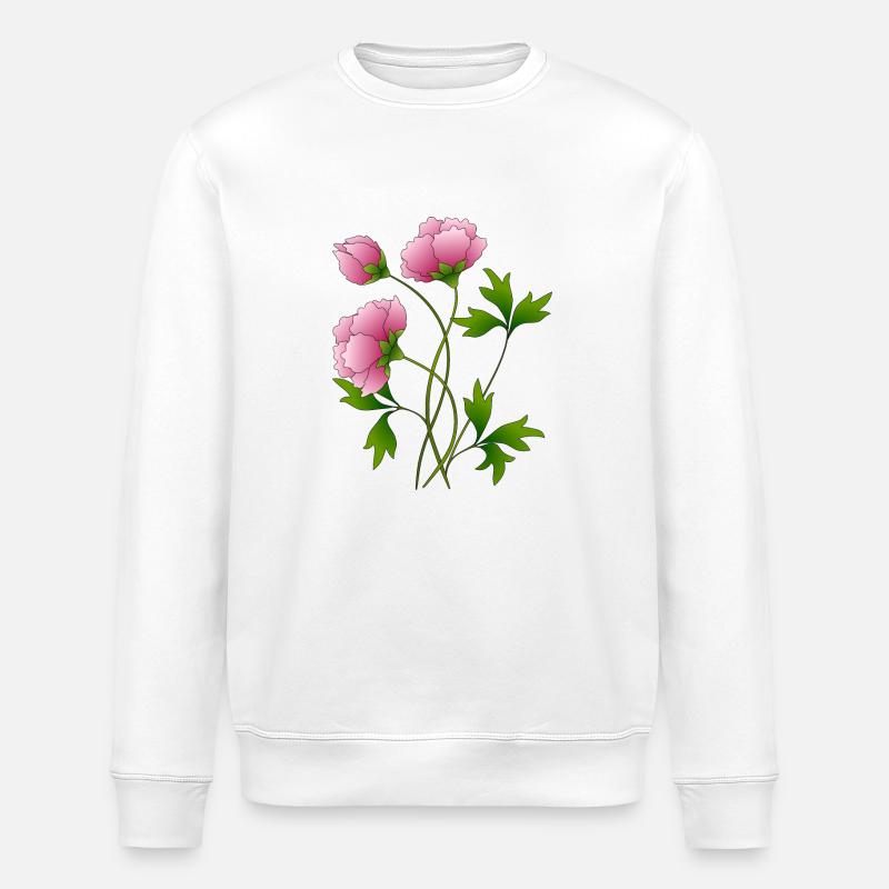 Fleur - Sweat bio ROLLER Stanley/Stella Unisexe - blanc