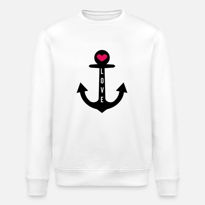 love anker - Stanley/Stella Unisex Bio-Sweatshirt ROLLER - Weiß