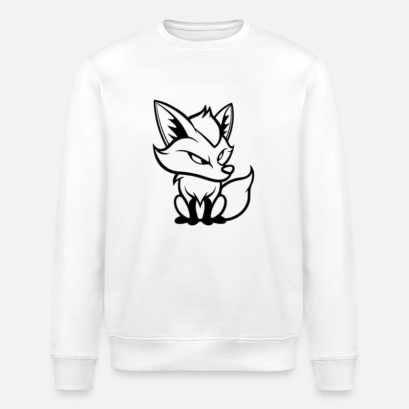 fuchs comic - Stanley/Stella Unisex Bio-Sweatshirt ROLLER - Weiß