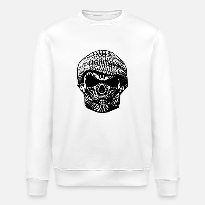 Hamburger Schädel - Stanley/Stella Unisex Bio-Sweatshirt ROLLER - Weiß