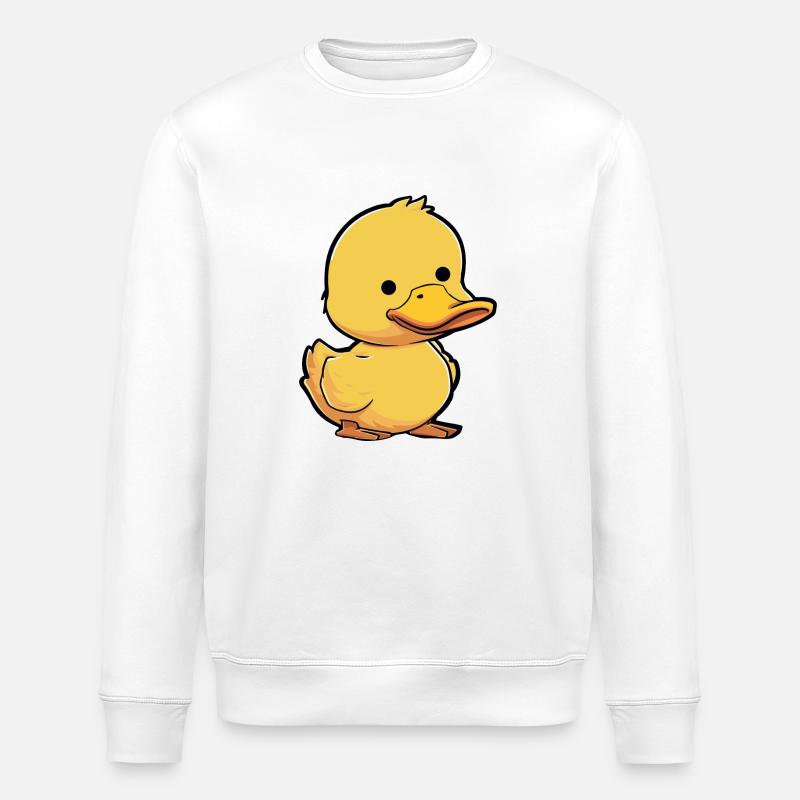 Canard Bande dessinée Canard - Sweat bio ROLLER Stanley/Stella Unisexe - blanc