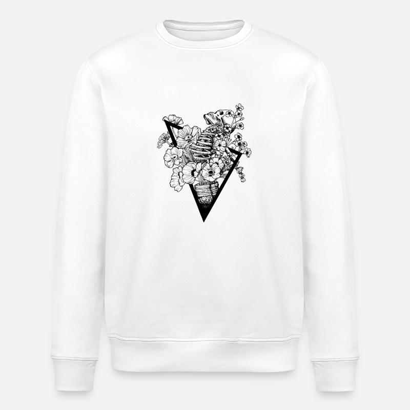 Jours de floraison - Sweat bio ROLLER Stanley/Stella Unisexe - blanc